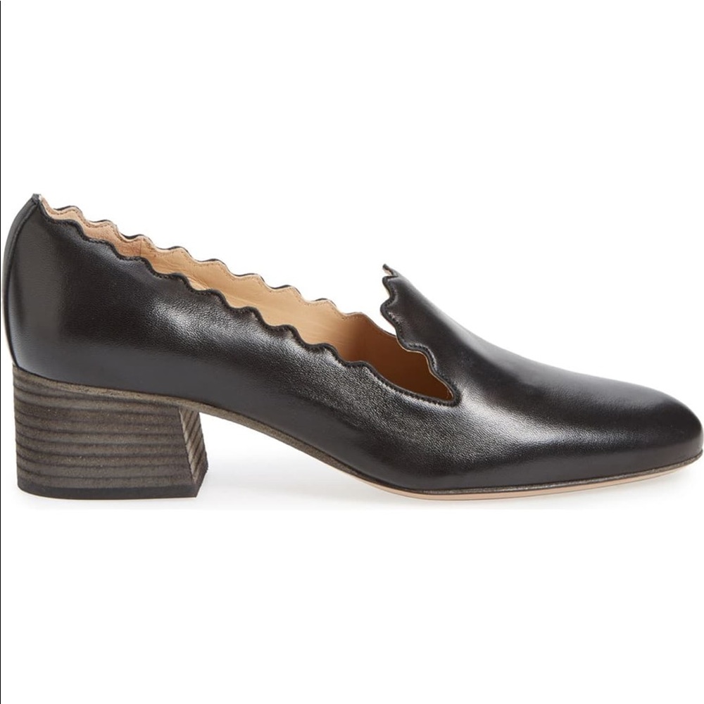 NEW CHLOE Scalloped Loafer Pump - Picture 7 of 9